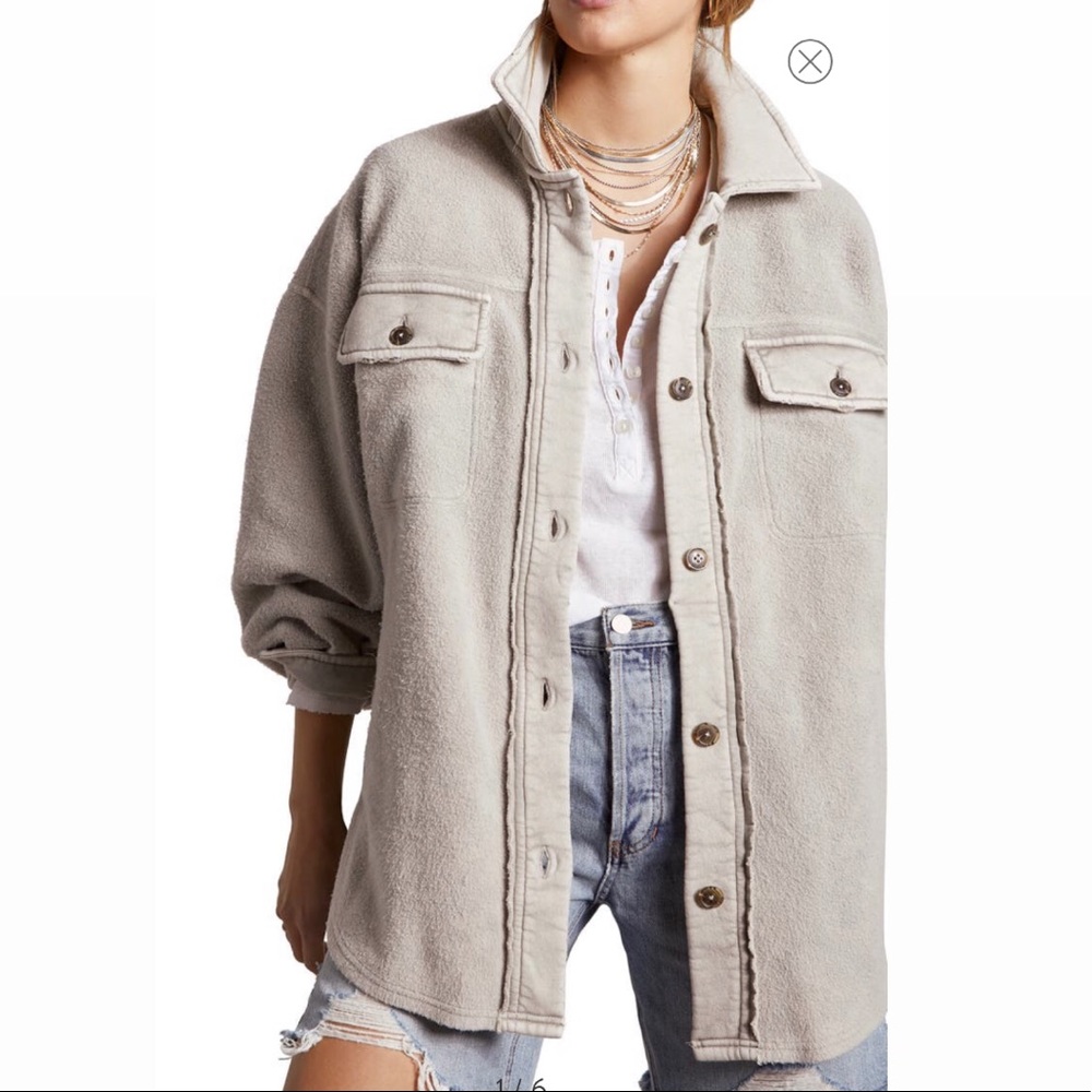RARE - Free People Ruby Jacket in Stone